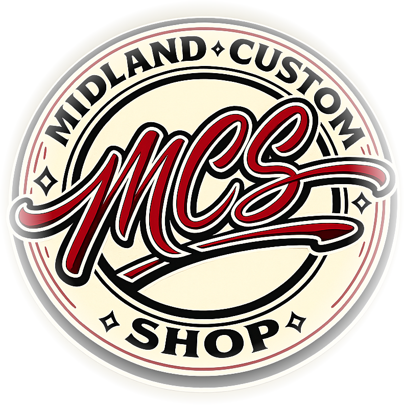 Midland Custom Shop circle badge